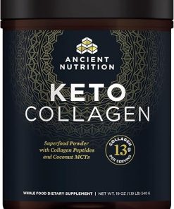 Ancient Nutrition Keto Collagen Powder Drink Mix- Keto Diet Supplement with MCT