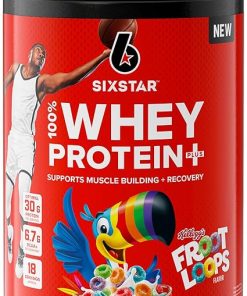 Six Star Whey Protein Powder Plus Kellogg’s Froot Loops & Frosted Flakes Flavors | 30g Protein | Muscle Builder for Men & Women | 1.8lb Each 2
