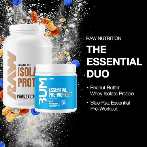 RAW Whey Isolate Protein Powder & Essential Pre-Workout Bundle - Image 2