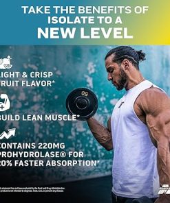 Whey Protein Powder MuscleTech Clear Whey Protein Isolate Whey Isolate Protein Powder for Women & Men Clear Protein Drink 22g of Protein- 90 Calories Lemon Berry Blizzard 2