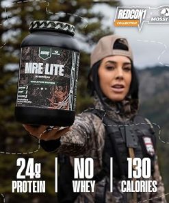 REDCON1 x Mossy Oak Complete Collection – Total War Pre Workout Powder in Sour Berry- MRE Lite Whole Food Protein Powder in Chocolate Moose & MRE Protein Bar in Caramel Trail Mix 2