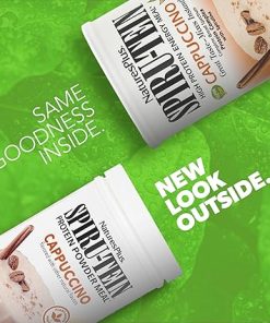 NaturesPlus SPIRU-TEIN Shake – Cappuccino Flavor – 1.1 lbs- Spirulina Protein Powder – Plant Based Meal Replacement 2
