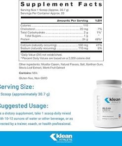 Klean ATHLETE | Klean Casein Protein | Designed to Help with Recovery and Reduce Muscle Breakdown.* | NSF Certified for Sport | 21.6 Ounces | Natural Vanilla Custard Flavor 2