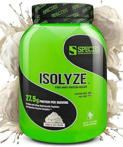 Species Nutrition Isolyze Whey Protein Powder- 100% Whey Isolate for Muscle Building