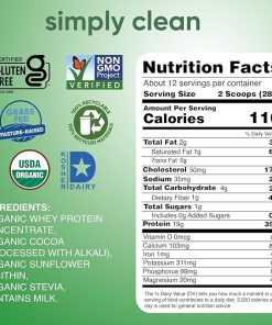 tera’s Simply Organic whey Protein Powder- Dark Chocolate Flavor 2