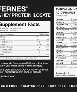 100% Grass-Fed Whey Protein Isolate Powder for Women & Men 22g with 4.5g BCAAs Non 2