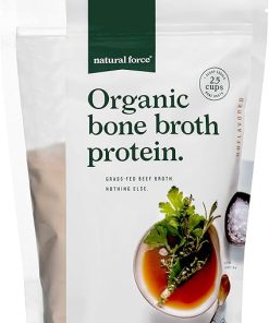 Natural Force Whey Protein Powder – Chocolate- 1 LB Pure Organic Bone Broth Protein Powder Unflavored 2