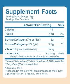 Bovine Colostrum Powder with Collagen Peptides Powder- Nourishes Hair 2