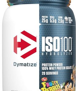 Dymatize x Fruity Pebbles ISO100 Whey Protein Powder Isolate- 25g of Protein