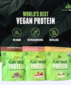 Organic Vegan Protein Powder – Plant Based Chocolate Protein Powder with Pea- Hemp 2