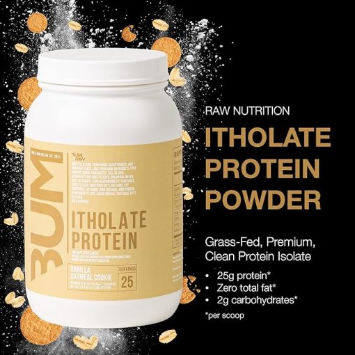 RAW Whey Isolate Protein Powder- Vanilla Oatmeal Cookie (CBUM Itholate Protein) - 100% Grass-Fed Sports Nutrition for Muscle Growth & Recovery - Low-Fat - Image 2