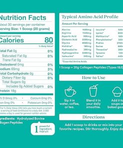 Further Food Unflavored Collagen Peptides Powder- Grass-Fed Pasture-Raised Hydrolyzed Type 1 & 3 Protein Gut Health 2