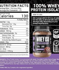 All Black Everything 25g Whey Protein Powder | Brownie Batter | 27 Servings | Whey Protein Isolate | Low Carbs & Low Sugar | MCTs 2