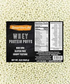 Smart for Life – Whey Protein Puffs – High Protein Zero Sugar Whey Protein Isolate Puffs 3LB – 18 Grams Protein Snacks Bulk – Non-GMO- Gluten-Free – 3 Pound Box – 53 Serving…