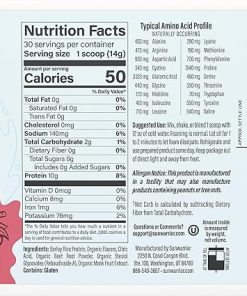 Clear Protein Powder Plant-Based Protein Water Mix- Vegan Protein and Refreshing Hydration Powder Additive | 10g Protein Per Serving | Raspberry Flavored | 420g Tub 30 Servings | Clear Protein Refresh 2