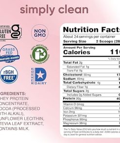 Simply tera’s Pure Whey Protein Powder – Chocolate Protein Powder- Clean & Grass Fed Whey Protein 2