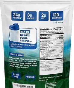 Opportuniteas Grass Fed Whey Protein Powder Concentrate – 1 Ingredient – Pure Protein Supplement for Drink- Smoothie 2