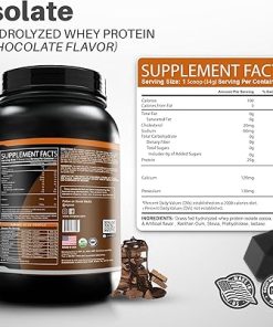 M+S 100% Grass Fed – Hydrolyzed Whey Protein Isolate Powder- Gluten Free- Fast Absorbing 2