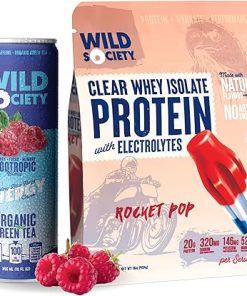 WILD SOCIETY Clear Isolate + Energy Drink Super Combo – Rocket Pop Clear Whey + Blue Razz Energy Drink