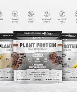 Snap Supplements Organic Plant Based Vegan Protein Powder Nitric Oxide Boosting Protein Powder- BCAA Amino Acid for Muscle Growth 2