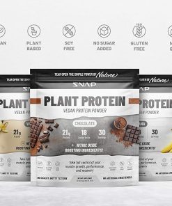 Snap Supplements Organic Plant Based Vegan Protein Powder Nitric Oxide Boosting Protein Powder- Vanilla Bean 2