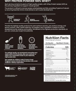 Whey Protein Powder Whey Isolate Gluten-Free 100% Protein Powder Sports Fitness Gold Standard 100% Gold Standard whey Protein 22 Servings 2