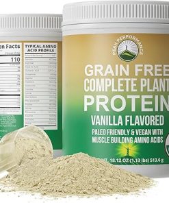 Organic Paleo Grain Free Plant Based Raw Vegan Protein Powder. Amazing Amino Acid Profile and Less Than 1g of Sugar. with Hemp and Pea Protein Vanilla Flavored