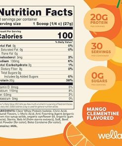 Clear Whey Protein Isolate (Mango Clementine Flavored) – 30 Servings- 20 Grams Whey Protein Isolate Per Serving 2