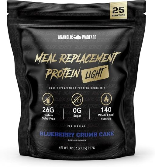 Meal Replacement Protein Light - Light Whole Food Meal Replacement Protein Powder (Blueberry Crumb Cake