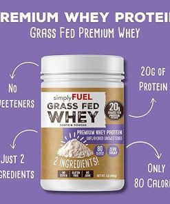 100% Grass Fed Whey Protein Powder – Only 2 Ingredients- Unflavored 2