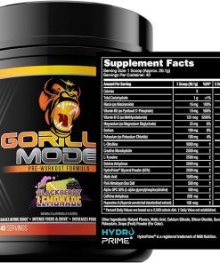 Gorilla Mind Pre Workout (BlackBerry Lemonade) + Premium Whey Protein (Chocolate) – Comprehensive Stack for Fueling Maximum Results 2