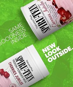 NaturesPlus SPIRU-TEIN- Cherries Jubilee – 2.1 lbs – Plant-Based Protein Powder – Vegetarian 2