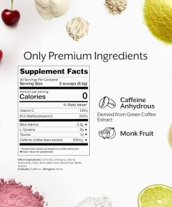 Promix Pre-Workout Powder- Cherry Lime – Maximize Focus & Performance – Helps Muscle Gain 2