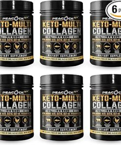 Multi Collagen Protein Powder 97.2 oz (Pack of 6) | 5 Types with Bone Broth- Hydrolyzed Peptides