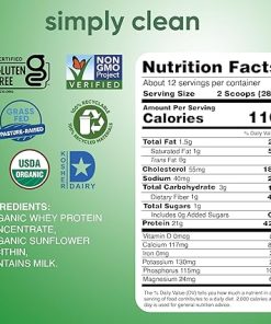 Simply tera’s Organic Whey Protein Powder – Grass Fed Whey Protein Powder Without Artificial Sweeteners- Unflavored Protein Powder 2