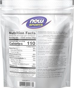 NOW Sports Organic Plant Protein- Unflavored 2