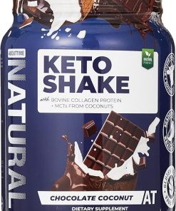 About Time Keto Shake with Bovine Collagen Protein + MCTs from Coconuts – 19g Fat- 11g Protein