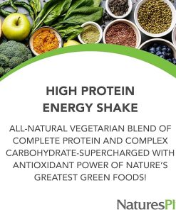 NaturesPlus FRUITEIN Revitalizing Green Foods Shake – 1.3 lbs – Plant-Based Protein (13g/Serving) – Supports Energy & Immune System – Vegetarian- Gluten Free & Non-GMO – 16 Servings 2