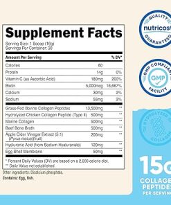 Nutricost Multi Collagen Protein Complex (Unflavored- 30 Servings) – Supplement with Biotin 2