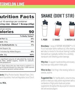 Protein Innovation Bundle- Isopure Infusions Whey Protein Isolate- Watermelon Lime- 20G Protein (16 Servings) with think! High Protein Crisp Bars- Chocolate 2