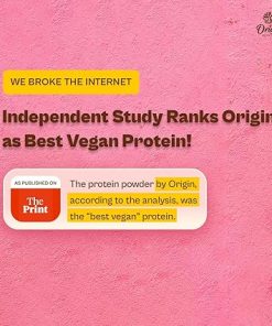 Ori;Gin Nutrition 100% Natural Vegan Protein Powder (European Pea Protein Isolate & Pumpkin Seed Protein) Easy to Digest Chocolate Flavour with 25g Plant Based Protein-770g 2