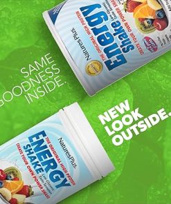 Natures Plus Energy Shake – 1.7 lb – 16 Grams of Plant-Based Protein Per Serving – Contains Digestion-Supporting Enzymes – No Added Sugar – Non-GMO- Vegetarian 2