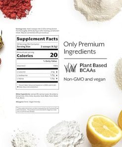 Promix BCAA Post-Workout Energy Powder- Strawberry Lemon – Plant-Based Branched Chain Amino Acids Supports Lean Muscle Growth 2