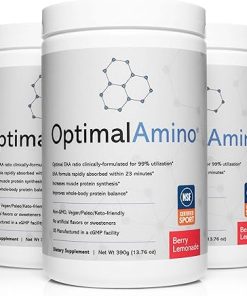 OptimalAmino® Elite Bundle (3 Months) Best Pre/Post Workout Recovery Drink- 99% Utilization Essential Amino Acid Supplement