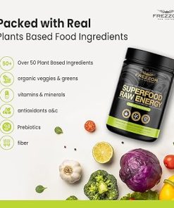 FREZZOR Superfood Raw Energy Powder with UAF1000+- All-Natural Hemp Protein 2