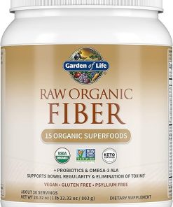Garden of Life Organic Vegan Vanilla Protein Powder with Raw Organic Fiber 22g Protein- BCAAs