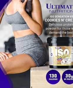 Ultimate Nutrition Whey Protein Isolate Powder with Glutamine Complex- ISO Sensation 93 – Whey Protein Powder with Added Colostrum for Enhanced Recovery 2