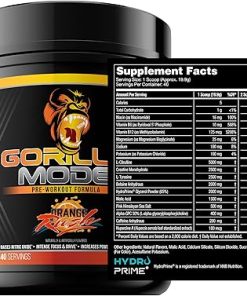 Gorilla Mind Pre Workout (Orange Rush) + Premium Whey Protein (Chocolate) – Comprehensive Stack for Fueling Maximum Results 2