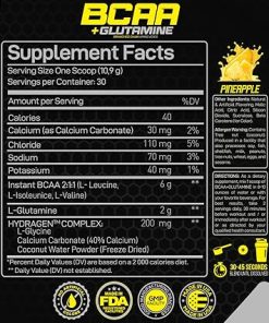 Forzagen BCAAS Amino Acids Powder with Glutamine BCAA Powder- Branched Chain Amino Acids Supplements Powder 2