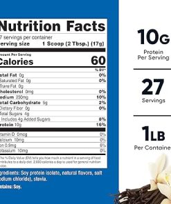 Nutricost Soy Protein Isolate Powder- 1 LB Vanilla – 10 Grams of Protein Per Serving 2